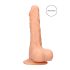 RealRock - dildo z modami - realistični videz - 20 cm - naravna barva