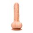 RealRock - dildo z modami - realistični videz - 20 cm - naravna barva