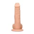 RealRock - dildo z modami - realistični videz - 20 cm - naravna barva