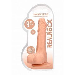   RealRock Dong 9 - realistični dildo z modi (23 cm) - naravni
