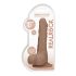 RealRock - dildo z modom - realističen videz - temno natur, 25 cm