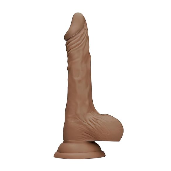 RealRock - dildo z modom - realističen videz - temno natur, 25 cm