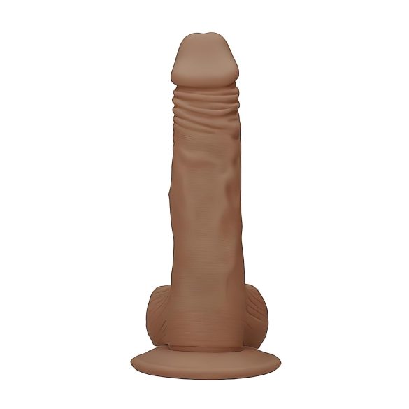 RealRock - dildo z modom - realističen videz - temno natur, 25 cm