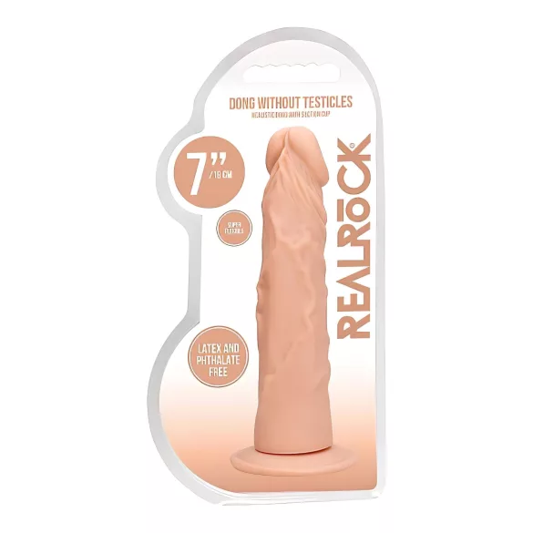 RealRock - realistični dildo - 17 cm - naravna barva