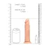 RealRock - realistični dildo - 17 cm - naravna barva