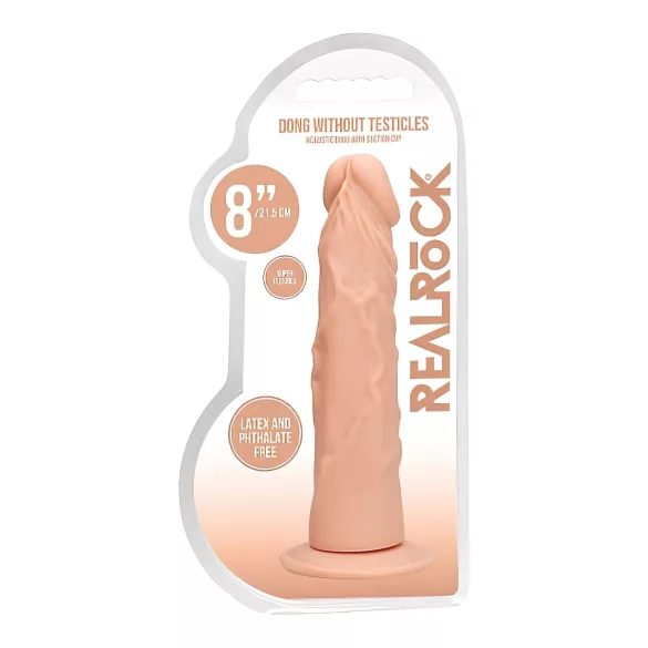 RealRock - realistični dildo - 20 cm - naravna barva