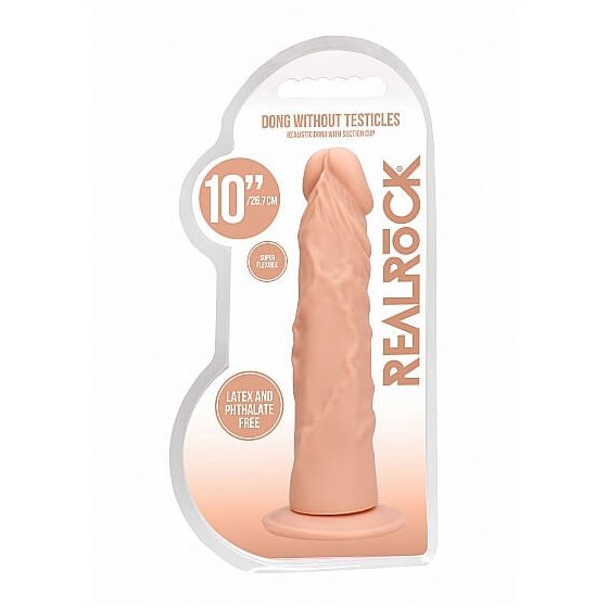 RealRock Dong 10 - realistični dildo (25 cm) - naravni