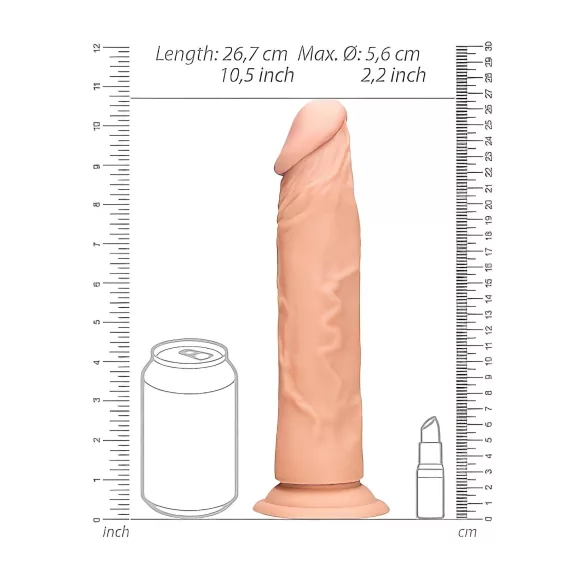 RealRock - realistični dildo - 25 cm - natur