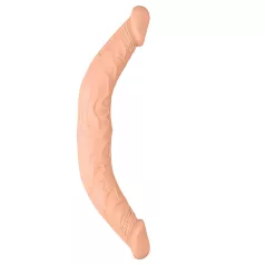 RealRock - dvojni dildo - 36 cm - naravna barva