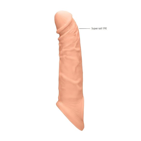 RealRock - penis rokav - 21 cm - naravno