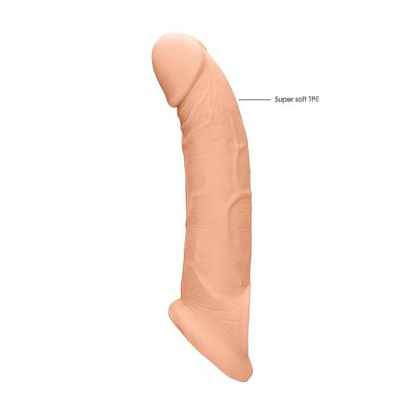 RealRock - podaljšek za penis - 21,5 cm - naravna barva