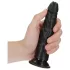 RealRock - realistični dildo - ozek - 15,5 cm - črn