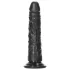 RealRock - realistični dildo - ozek - 15,5 cm - črn