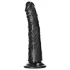 RealRock - realistični dildo - ozek - 15,5 cm - črn