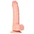 RealRock - realistični dildo s priseskom - 15,5 cm - natur