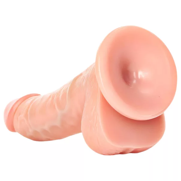 RealRock - realistični dildo s priseskom - 15,5 cm - natur