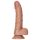 RealRock - Prisesalni dildo z modniki - 15,5 cm (temno naravna)
