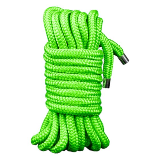 Ouch! - svetleča vrv za bondage - 10 m (zelena)
