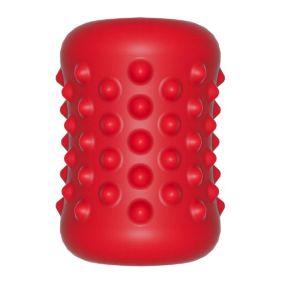 Orctan - Masažni pripomoček za penis z možnostjo polnjenja (črno-rdeč)