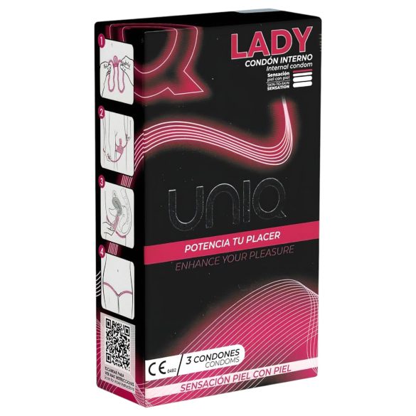 Uniq Lady - ženski kondom - 3 kosi