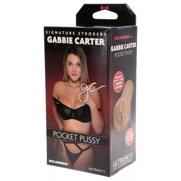 Doc Johnson Gabbie Carter - realistična masturbator vagina - Ultraskyn naravna