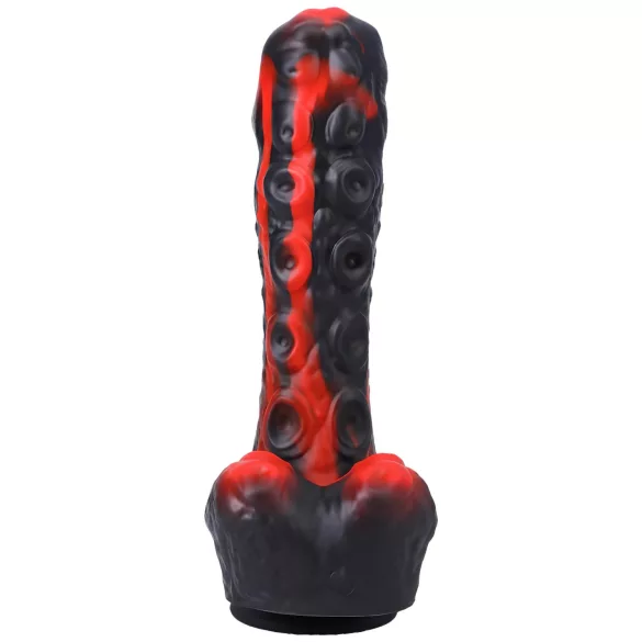 Doc Johnson - mini potisni vibrator na daljinsko upravljanje - rdeč