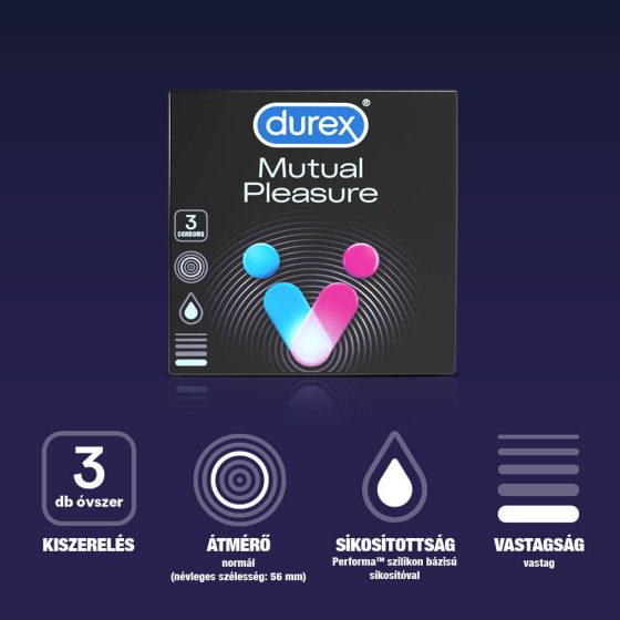Durex Mutual Pleasure - kondom (3db)
