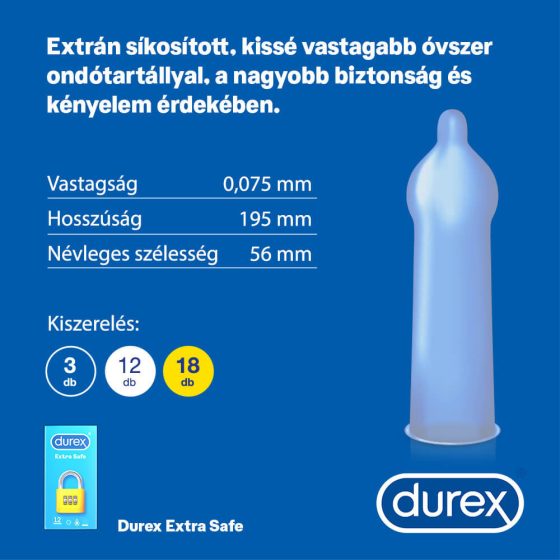 Durex extra safe - varni kondomi (12 kosov)