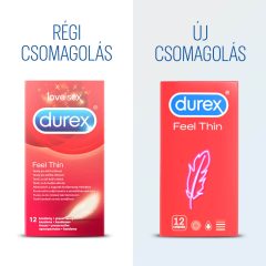   Durex Feel Thin - kondom z realističnim občutkom (12 kosov)
