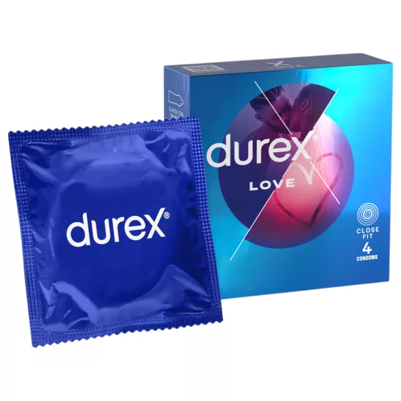 Durex Love - kondomi za ožji oprijem - 4 kosi