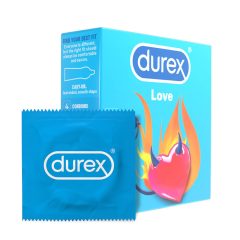 Durex Condom Love - kondom za lažje natikanje (4 kosi)