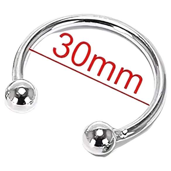 Rozsdamentes fém makkgyűrű - ejakuláció késleltetéshez (30mm)