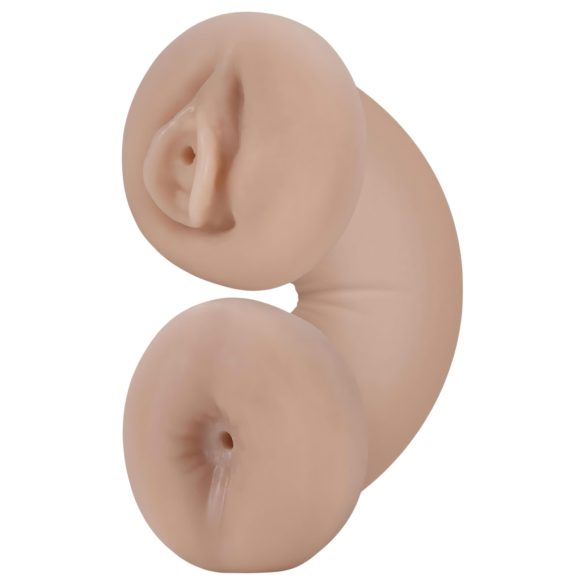 Enlust Tasha - vagina in anus lutka s svetlobnim učinkom - naravna barva