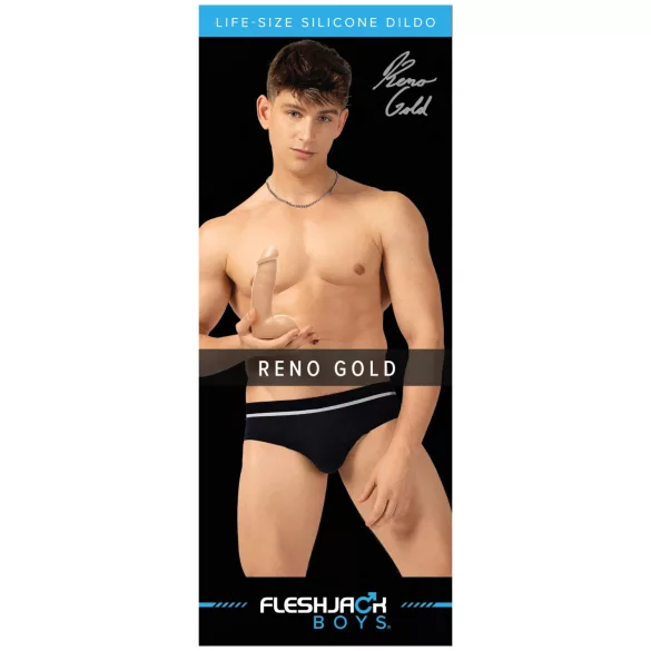 Fleshjack Reno Gold - realistični dildo - naravna barva