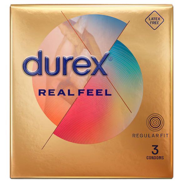 Durex Real Feel - kondomi brez lateksa - 3 kosi