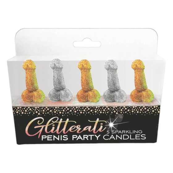 Glittaretti - Komplet sveč za penis (5 kosov)