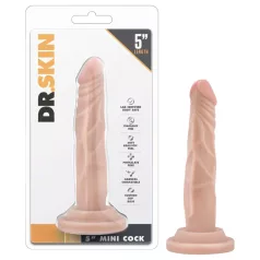   Dr. Skin - realistični dildo s priseskom - naravna barva 14,5 cm