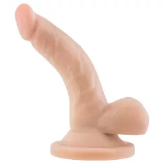   Dr. Skin 4 - realistični dildo z modami in priseskom - kožna - 12 cm
