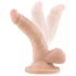 Dr. Skin 4 - realistični dildo z modami in priseskom - kožna - 12 cm