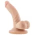 Dr. Skin 4 - realistični dildo z modami in priseskom - kožna - 12 cm