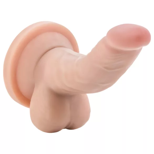 Dr. Skin 4 - realistični dildo z modami in priseskom - kožna - 12 cm