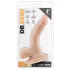 Dr. Skin 4 - realistični dildo z modami in priseskom - kožna - 12 cm