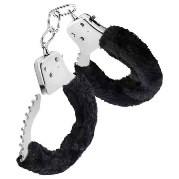 Temptasia Cuffs - mehke lisice - pliš - črna