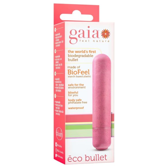 Gaia Eco - vibrator za stimulacijo točke G - okolju prijazen, srednji, koralna