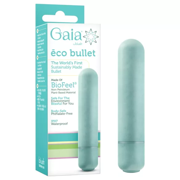 Gaia Eco M - okolju prijazen palični vibrator (turkizen) - srednji