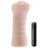 M for Men Ashley - masturbator z vibracijo - naravna barva