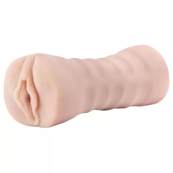 M for Men Ashley - masturbator z vibracijo - naravna barva