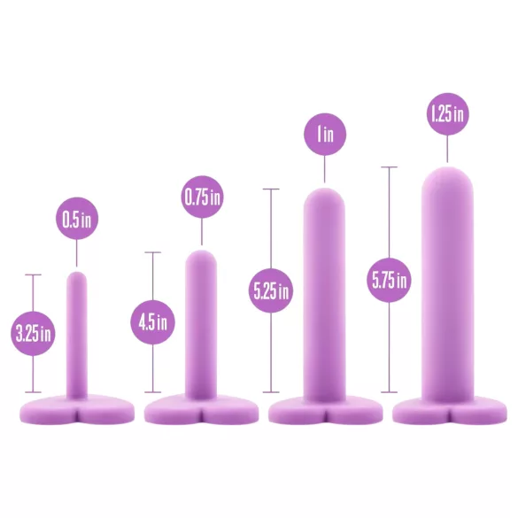 Blush Wellness - vaginalni dilatatorji set - vijolična