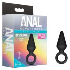 Anal Adventures Platinum S - analni dildo (črn) - majhen