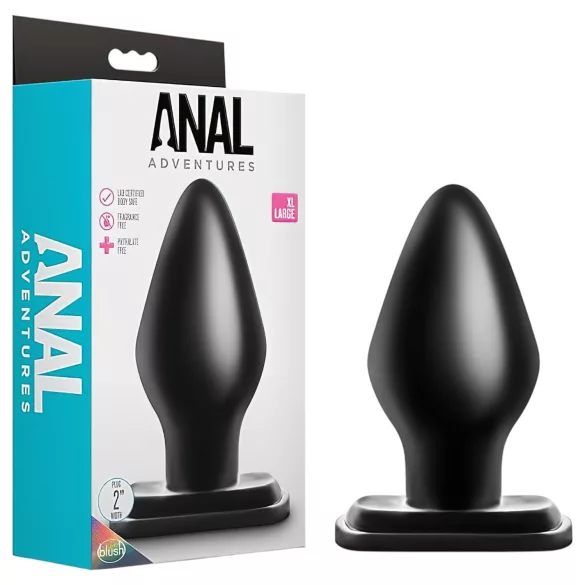 Anal Adventures XL - velik analni čep - črna